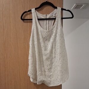 Candie's Sparkling Cream Tank Top